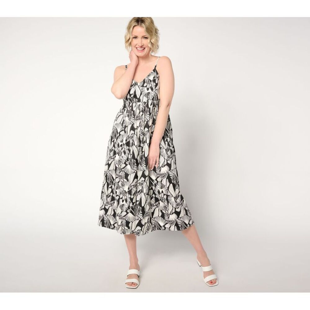 Destination 365 Women's Petite Dress 2XP Printed Chevron Multi-colored